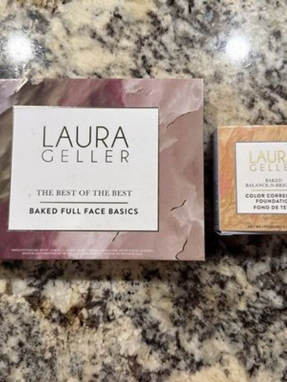 Laura Geller Baked Full Face Basics Palette Oyster,Sunstone,Almond, Porcelain